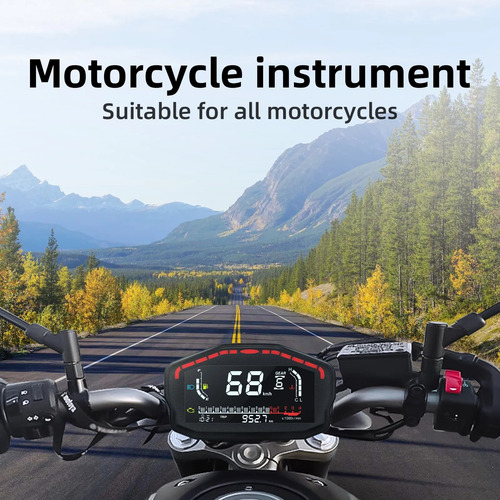 Velocímetro Digital Universal Para Motocicletas Y Tacómetro