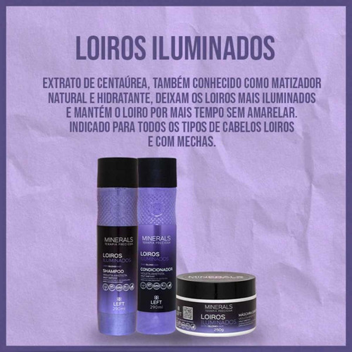 Shampoo Loiros Iluminados Violeta Ametista 290ml - Left