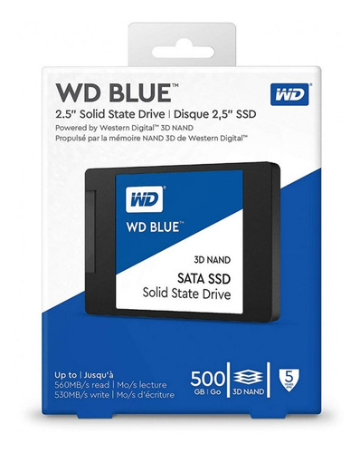 Imagen 4 de 5 de Ssd 500gb Western Digital Disco Duro Solido 2.5 Laptop Pc.