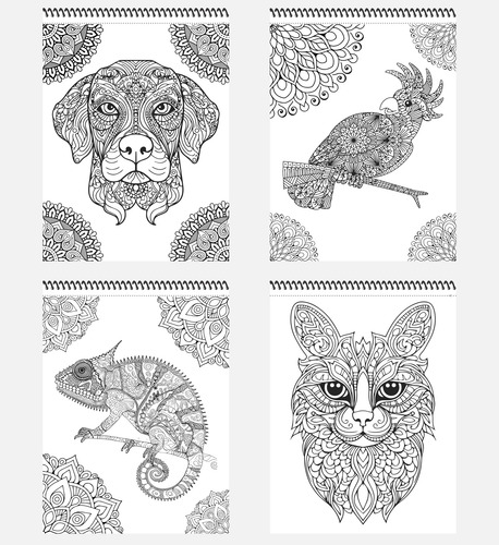 Libro Para Colorear Mándalas D Mascotas (colección Animales)
