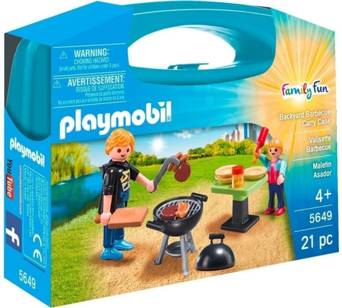 Playmobil Family Fun 5649 - Maletin Asador Parrilla