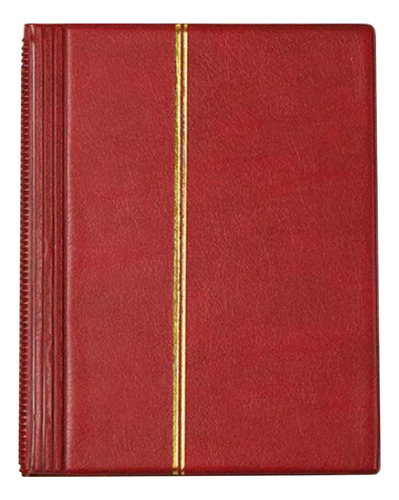 2 Lbum De Sellos Carpeta De 10 Hojas (20 Páginas) Rojo