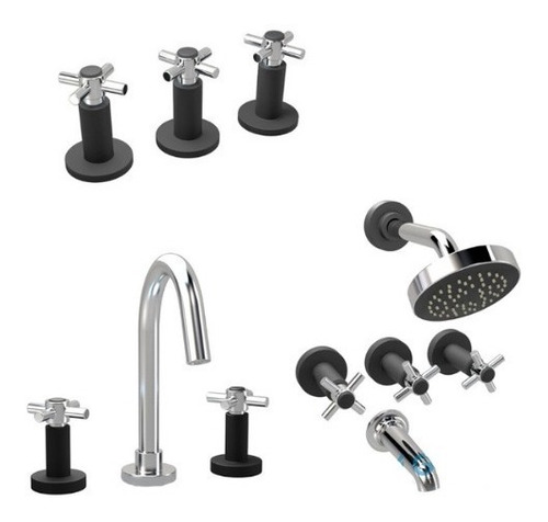 Imagen 7 de 8 de Griferia Bidet Baño C Ceramico Grifmac Matte Negro