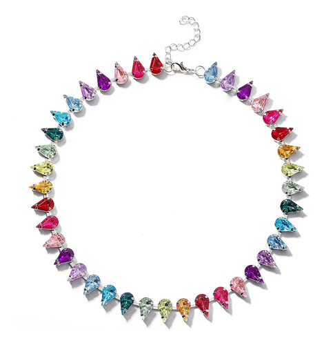 Collar De Cristal Dvacaman, Gargantilla Colorida For Mujer,