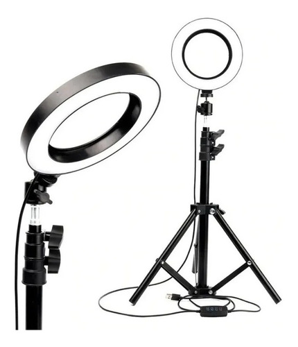 Imagen 3 de 10 de Anillo Aro Luz Led Fotografía 26 Cm + Trípode Ajustable
