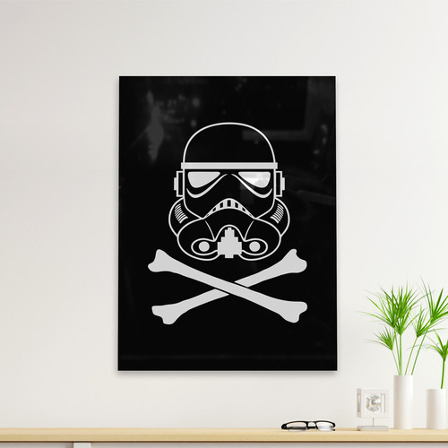 Cuadro Deco Stormtrooper Skull (d1388 Boleto.store)