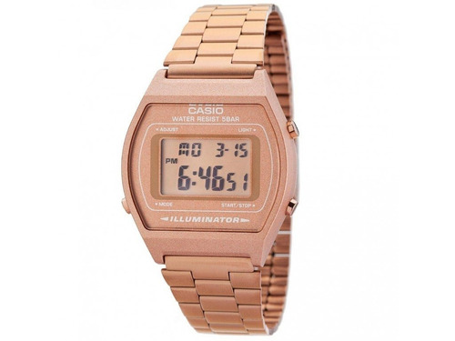 Reloj Casio B640wc-5a Rosado Cobrizo Para Dama 