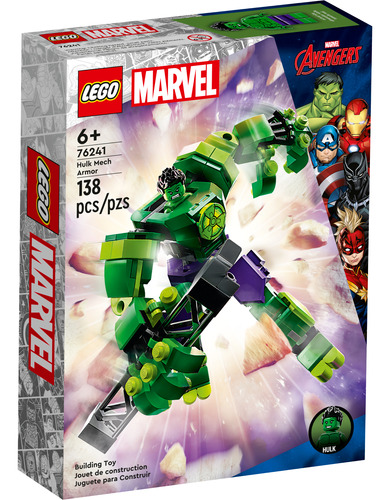 Lego Marvel - Armadura Robótica De Hulk - Set 76241