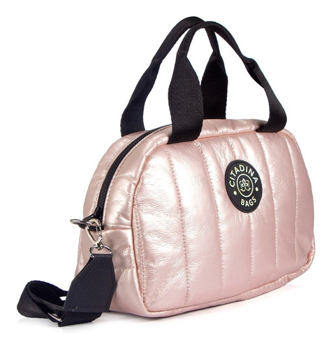 Imagen 2 de 6 de Bolso Mano Cartera Inflado Impermeable Citadina Moda Fanny