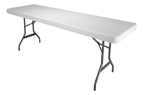 Paquete Mesa Tablon Uso Rudo 10 Silla Plegable Blanca