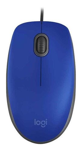 Ratón con cable USB azul Logitech M110