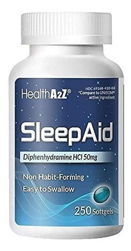 Ayuda Sueño Insomnio  Diphenhydramine  50mg 250 Unds