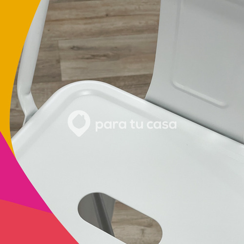 Imagen 2 de 10 de Banqueta Taburete Tolix Desayunadora Cocina Con Respaldo Ct