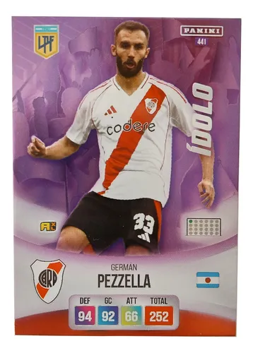 Panini Adrenalyn Xl 2024 Germán Pezzella Idolo River Plate