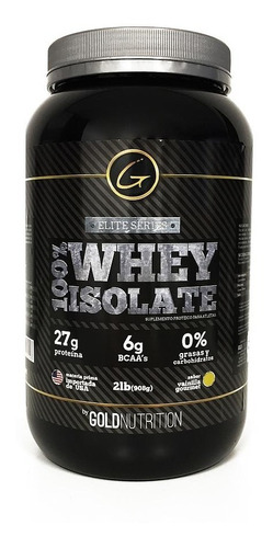 Proteina Whey Protein 100% Whey Isolate Gold Nutrition 2 Lb
