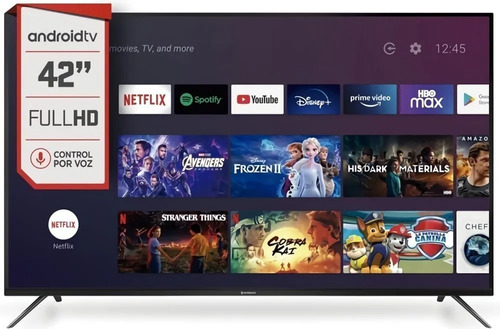 Televisor Smart Tv 42 Android Tv Google Play Con Bluetooth