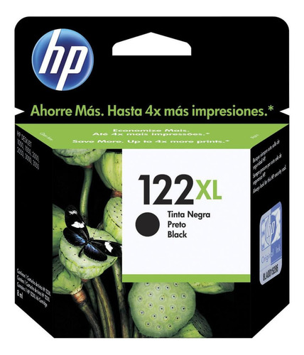 Cartucho negro HP 122xl Ch563hb para 1000 2000 2050 3050