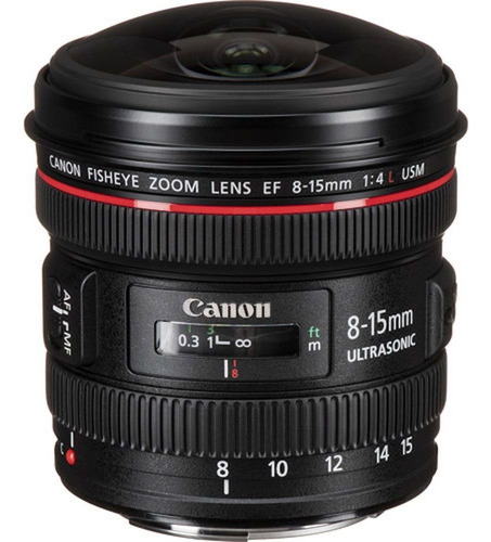 Lente Canon Ef 8-15 mm f/4L Fisheye Usm (ojo de pez)