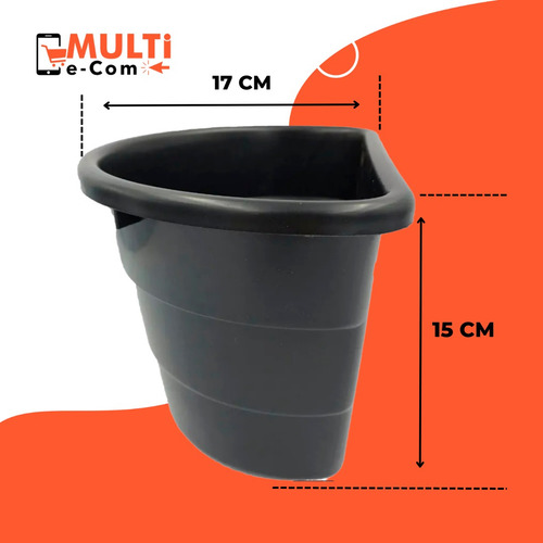 Kit 135 Vasos De Parede Meia Lua, Jardim Vertical-cuia 3,0l