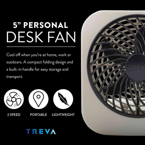 Ventilador De Escritorio Con Pilas De Computadora Compacto