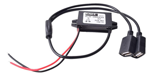 Cargador De Cable Duro Para Automóvil, 12 V A 5 V, Cable D.