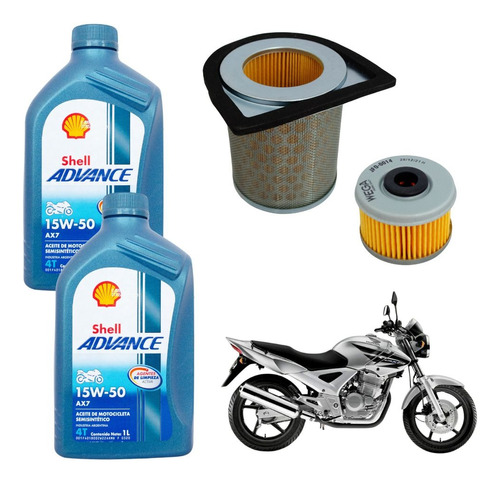 Kit Service Honda Cbx 250 Twsiter Shell Advance Ax7  Filtros