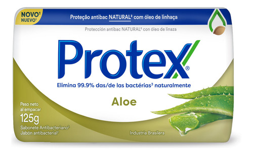 Jabón De Tocador Protex Aloe X 125 G