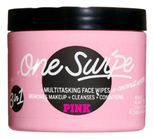 Victoria's Secre Pink One Swípe Lenços Demaquilantes Coconut