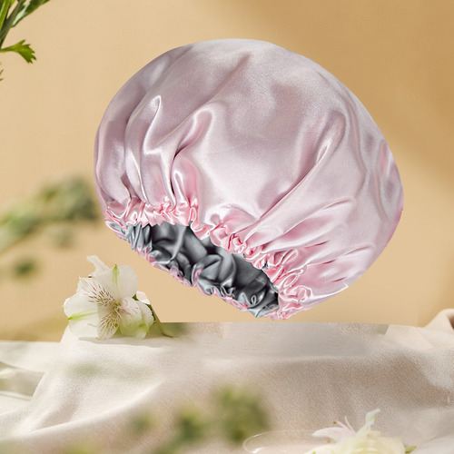 Una Gorra De Satén De Seda Reversible Para Dormir, Adaptable