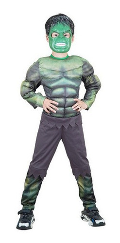 Disfraz Cosplay De Hulk Con Máscara De Halloween Para Niños