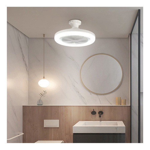 Ventilador De Techo 30w Con Luces Integradas E27 Remote Teto