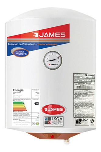 Calefon James Cobre 60 Lts Poliuretano Inyectado Eternos Js