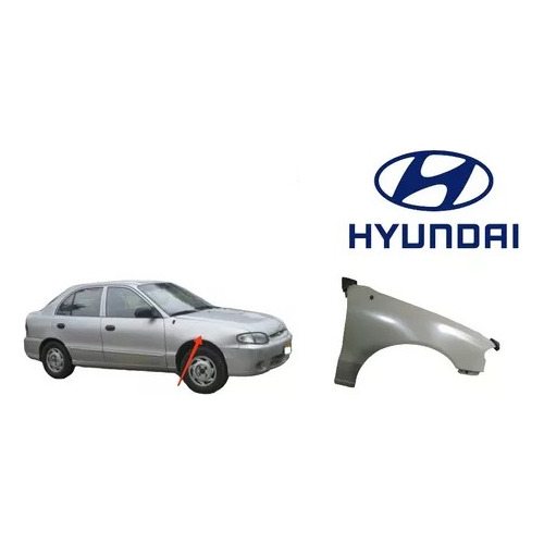 Guardafango Delantero Derecho Hyundai Accent Año 98-05