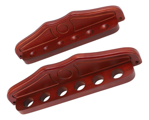 Soporte De Pared Para Piscina, 6 Agujeros, Madera