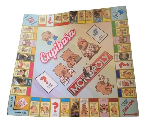Monopoly Capybara Capibara Juego De Mesa + Juego De La Oca
