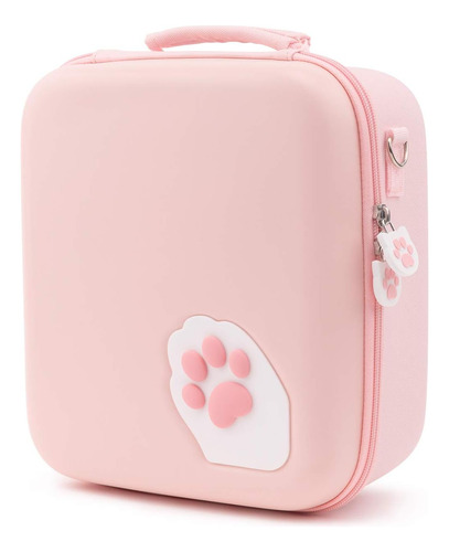 Geekshare Estuche Pink Cat Paw Compatible Con Nintendo Trave