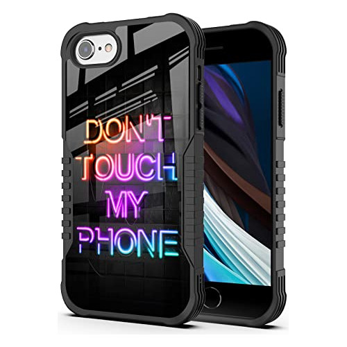 Funda Para iPhone SE 3rd/2nd/8/7/6s/6 Neon Lights Acrilico