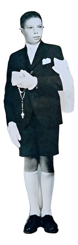 Foto 1920 Libreta Nene Con Traje De Comunión 14x9 (Usado)