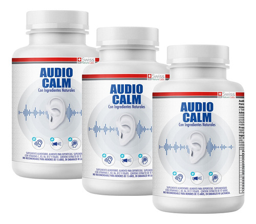Audio Calm Suplemento Vitamínico Para Tres Meses