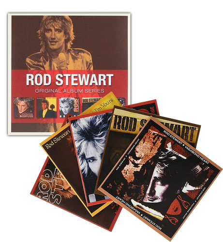 CD Rod Stewart, álbum original, serie 5 CDs, Novo Lacrado