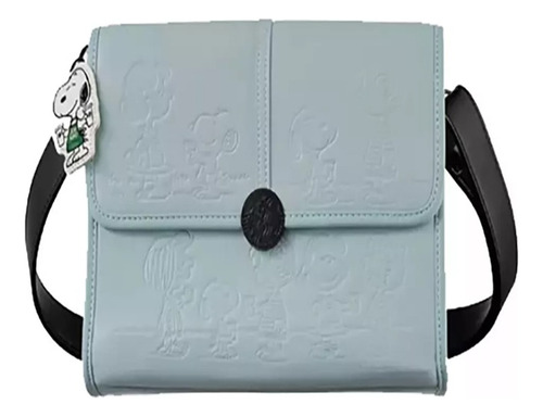 Bolso Starbucks X Peanuts 2025 | Snoopy Crossbody Bag Azul Agua Snoopy Níquel Negro