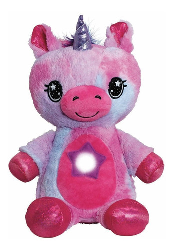 Muñeco Star Belly Dream Lites Proyector Peluche Luz Nocturna Color Lila