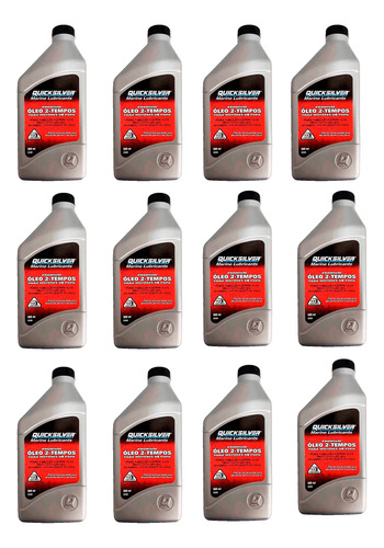 Óleo Quicksilver Tcw3 2 Tempos 500ml Kit C/12