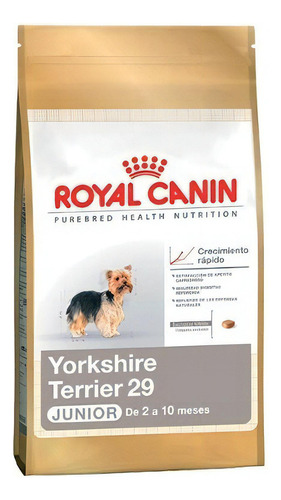 Alimento Royal Canin Breed Health Nutrition Yorkshire Terrier para cão filhote de raça pequena sabor mix em sacola de 2.5kg