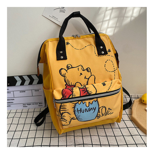 Mochila De Estudiante De Oso De Dibujos Animados De Versión Coreana