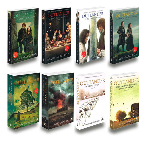 Coleção Outlander Completa Vol. 1 Ao 8 de Ali Hazelwood Editora Arqueiro Capa Mole em Português 2022