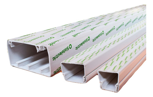 Cablecanal C/ Adhesivo 27x30mm Blanco Genrod X 2 Metros