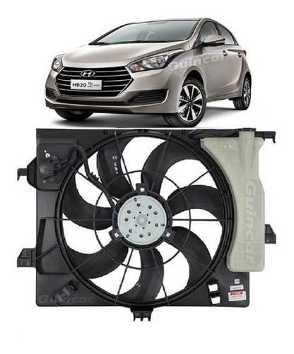 Ventoinha Eletroventilador Veloster Hb20 1.6 2011/2016 C/ Ar