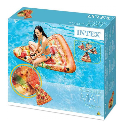 Flotador Inflable Porción De Pizza 175x145 Cm. Intex Nuevo