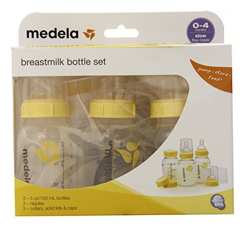 Mamaderas Juego De Biberones Para Leche Materna Medela De 5 